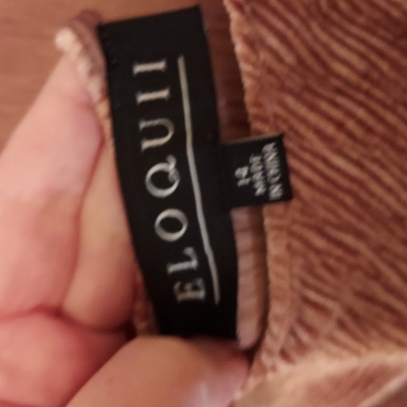 Eloquii Flare Sleeve Texture Velvet Dress - Picture 14 of 15